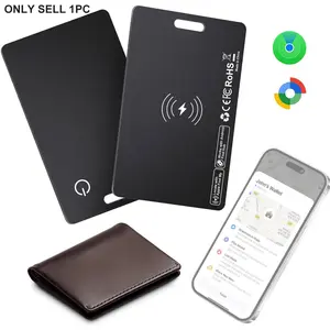 Find My Compatible Ultra-Thin Card Tracker - Slim GPS Locator for Wallet Bag Luggage Passport, fpr Apple iOS Exclusive