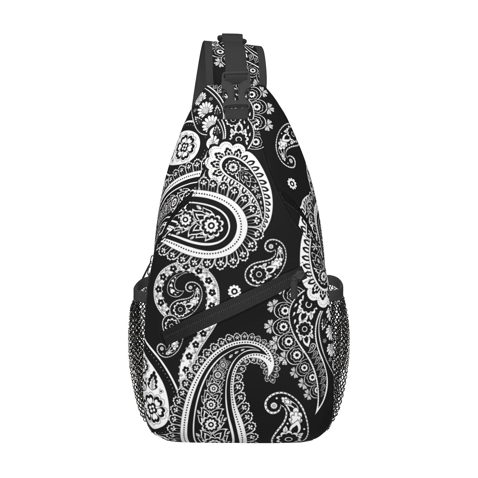 Crossbody Chest  Hiking Classic Paisley Print Shoulder  Folding Large Capacity Fashion Durable Can Be Used For Shopping, Work, Leisure  Beach  Fishing   Accessories Must Have  For School Back Christmas Gifts bag travel backpack