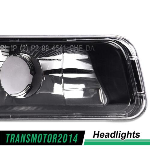 Led Drl Smoked Headlights W/Bumper Signal Lamps Fit For 99-07 Gmc Sierra/Yukon