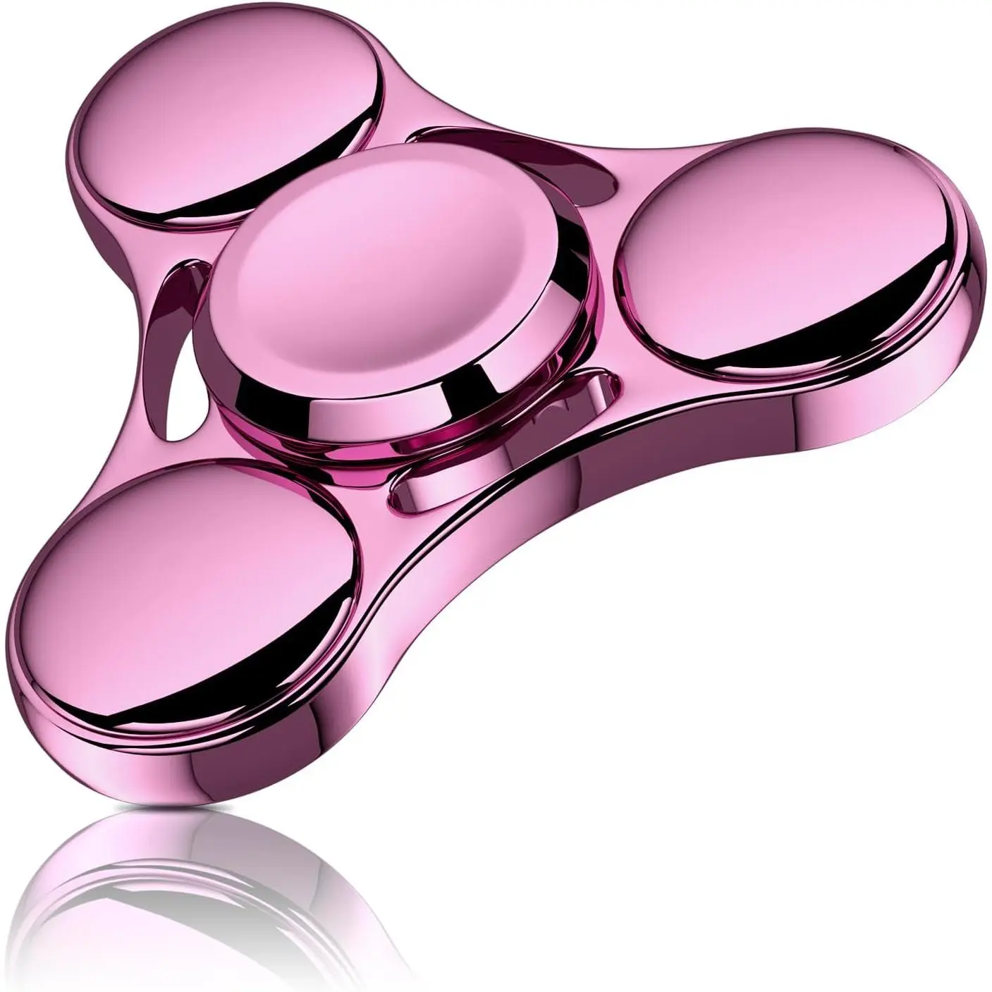Fidget Spinner Fidget Toy - Durable Oil-Free Stainless Steel Bearing, High-Speed Precision Metal Unisex Toy for ADHD Focus, Kids Birthday Gift (Pink)