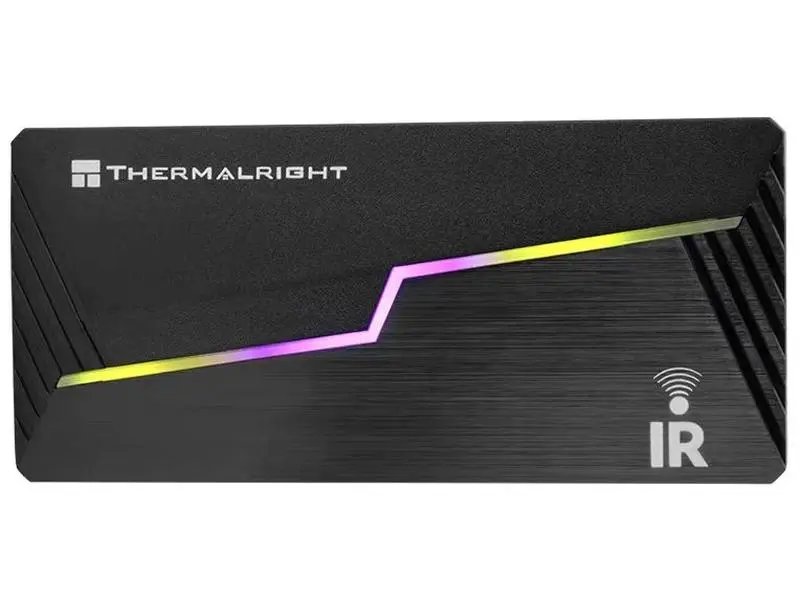 Thermalright ARGB and PWM Fan Hub X12 IR, 12-Port, 5V, 3-Pin RGB/4-Pin PC Cooling Fan Controller with Remote Control, Black