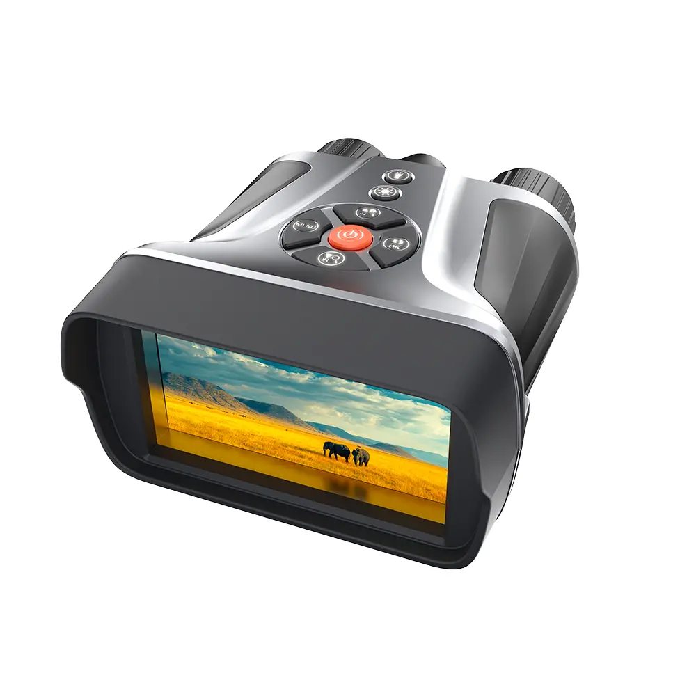 4K Night Vision Goggles NV2100, 500M Infrared Night Vision, 8X Digital Zoom, 4K Video Recording, 9000mAh Rechargeable Battery, IP54 Waterproof for Hunting, Camping & Wildlife Observation