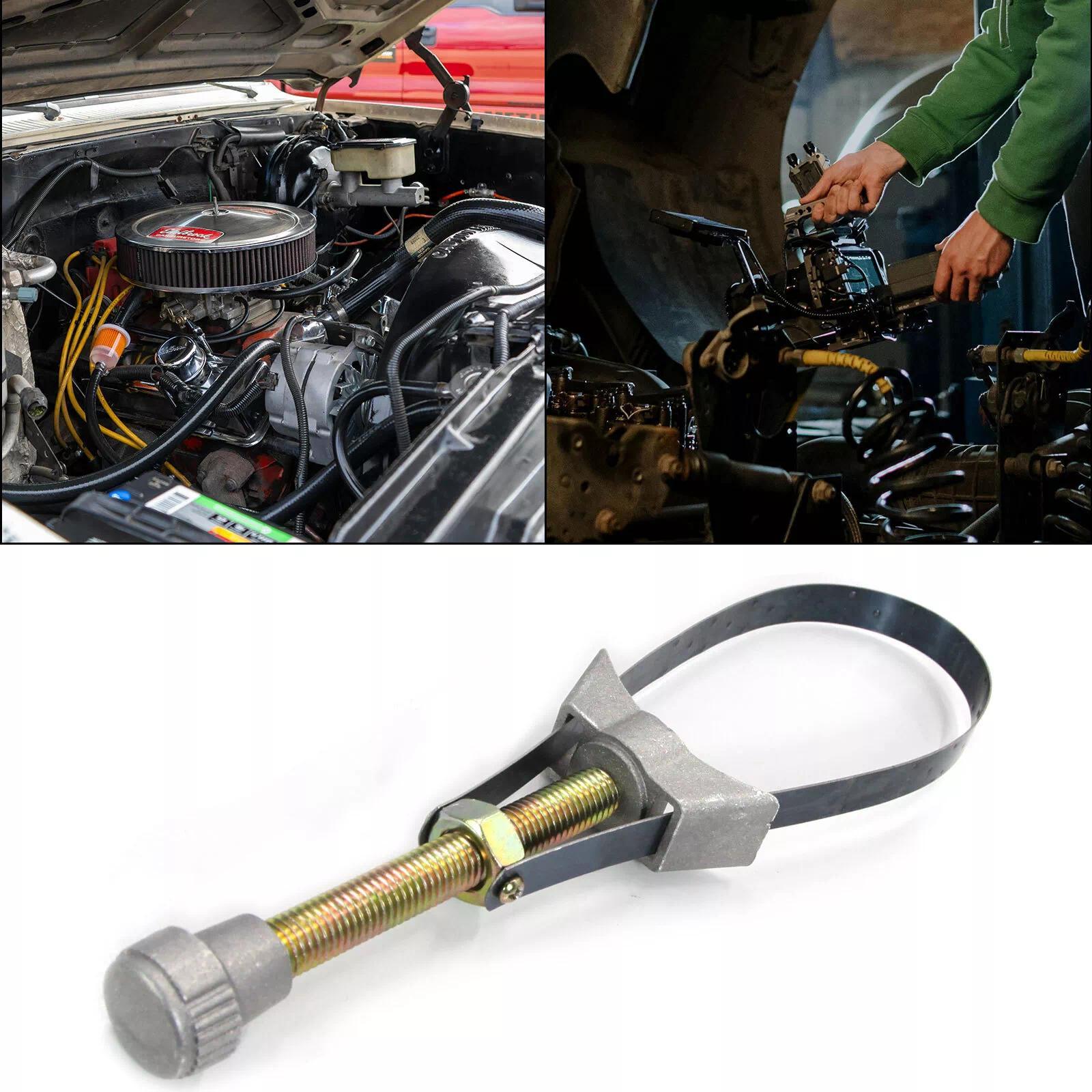 Multi‑Purpose Car Oil Filter Removal Tool Adjustable Diameter Strap Wrench Repair Tool