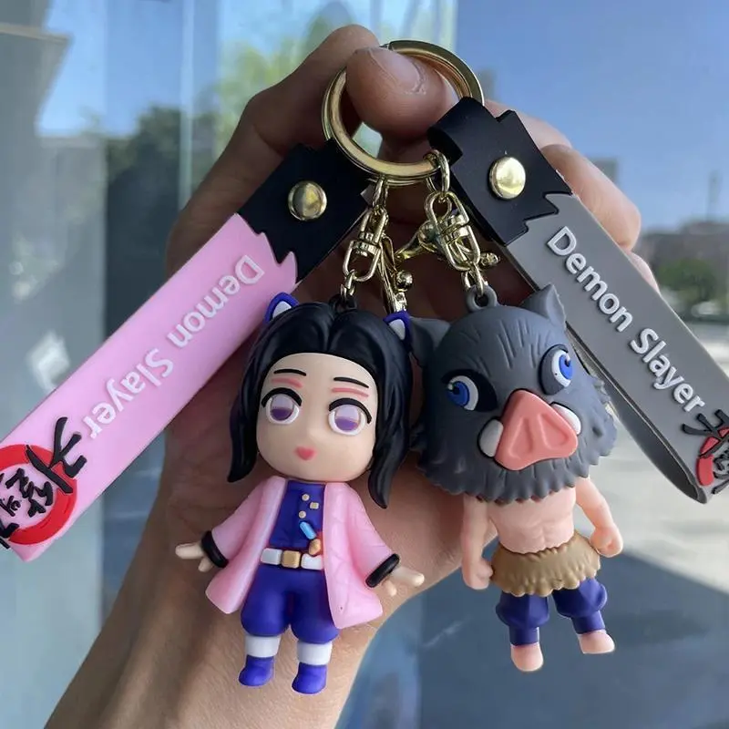 Anime Characters Keychain Creative Backpack Car Pendant Couple Christmas Gift for Fans Keychain Accessories