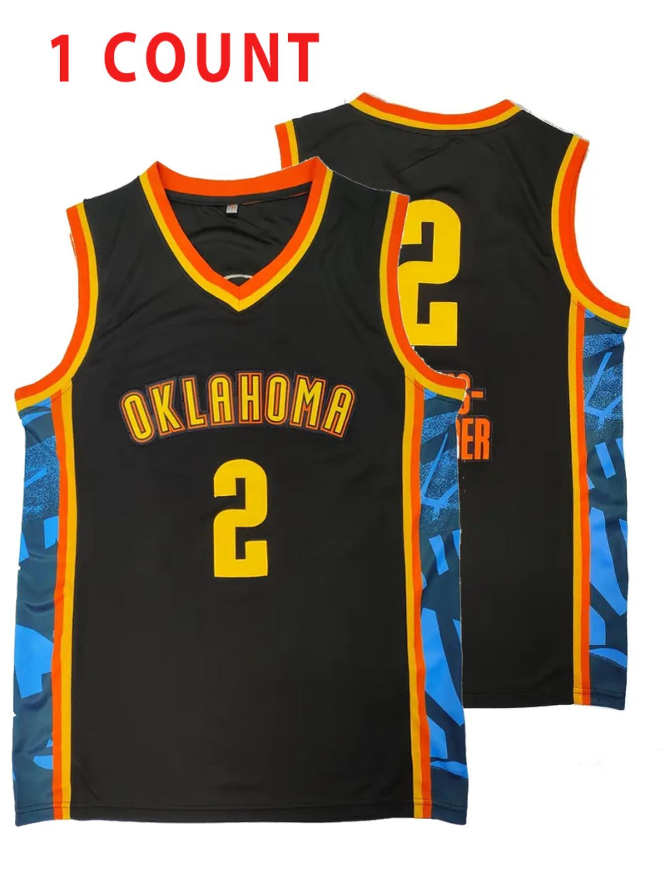 Men's Letter & Number 2 Embroidery Basketball Jersey, Loose Casual Breathable Quick Drying Basketball Vest, Basketball Clothing for Outdoor Sports Jersey Shirts, Sports Top, Embroidered Basketball Jersey