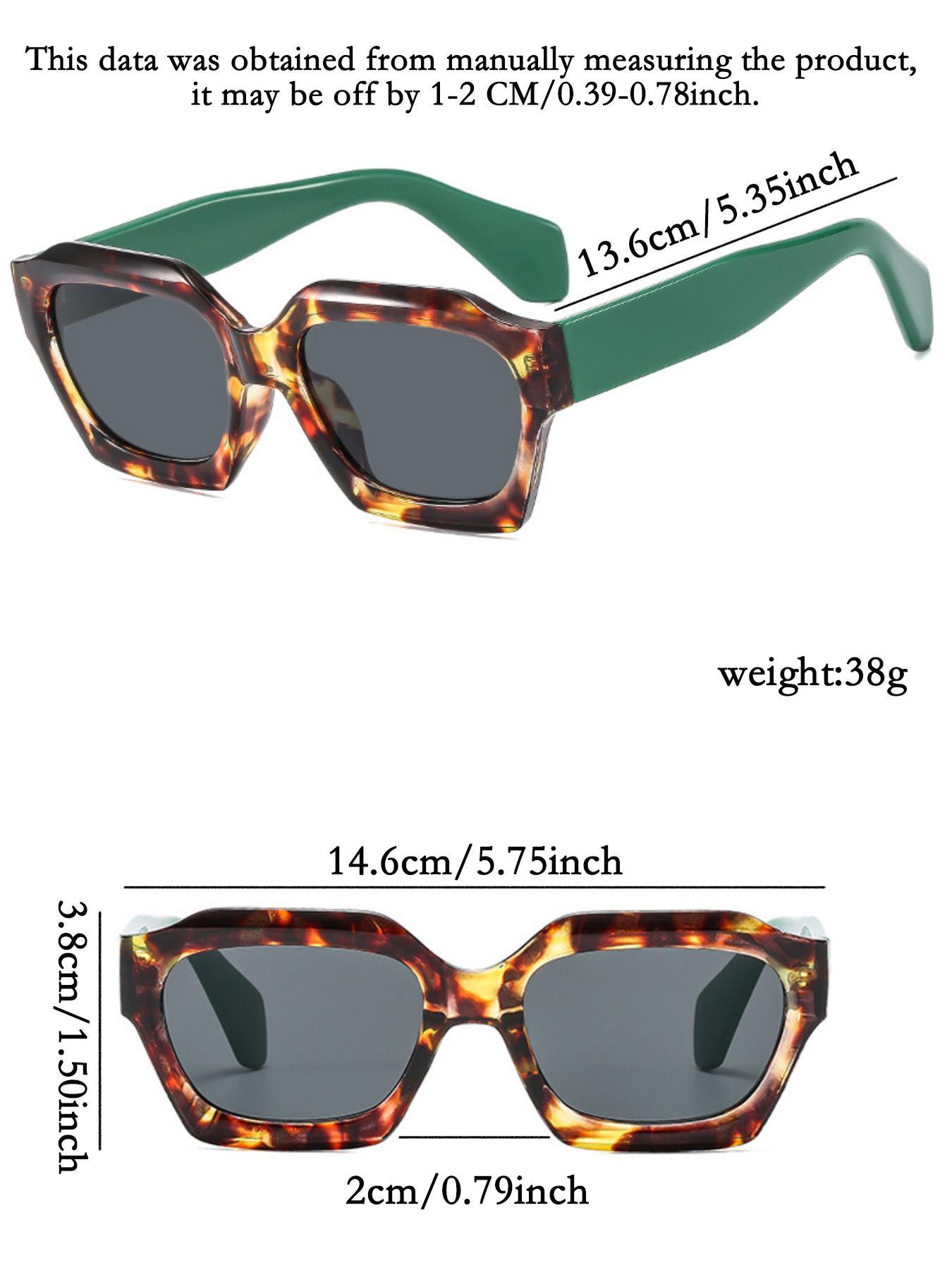 Vintage Tortoiseshell Pattern Modern Frames Sunglasses, High Quality Sunglasses, Trendy Casual Full Rim Sunglasses for Everyday Use, Fashion Accessories for Outdoor Activities, Stylish Glasses