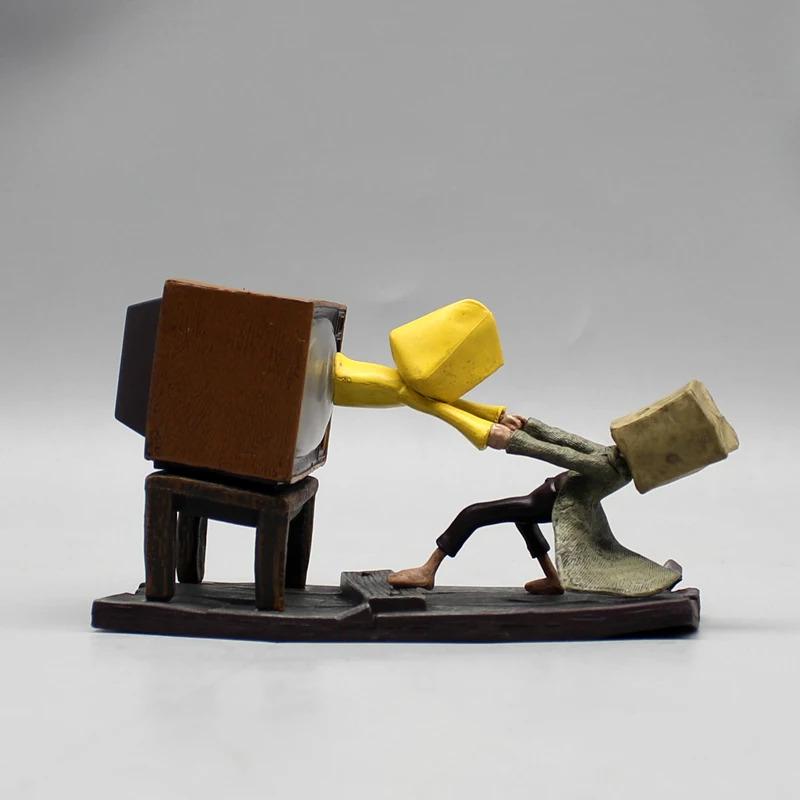 Little Nightmares Ii Anime Game Figure Mono Six Luminous Cartoon Character Pvc Model Desktop Collection Halloween Kids Toy Gifts