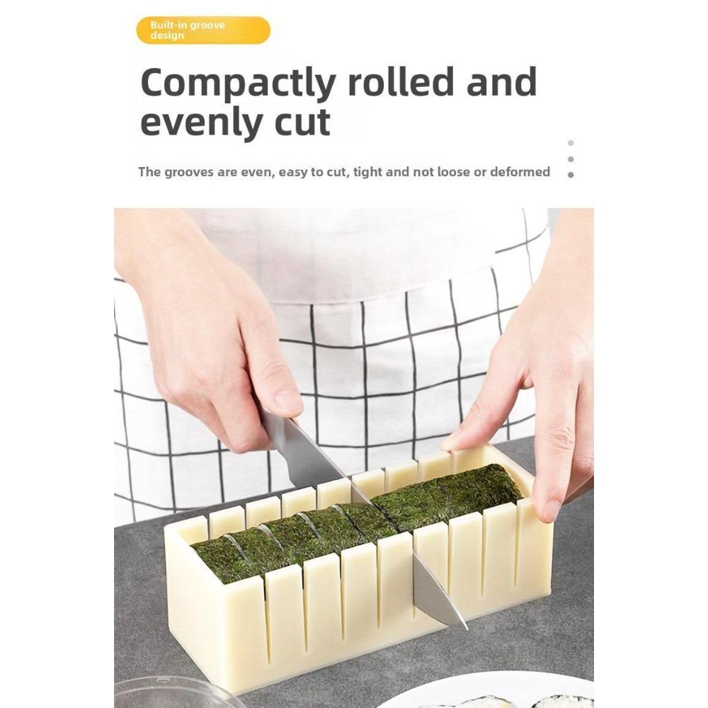 Sushi Mold Household Sushi Tool Set, Seaweed Rice Roll Maker & Nori Easy Sushi Kit, Complete Set for Home Cooking