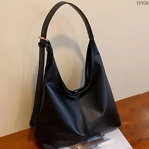 2026 Vintage Korean Style Underarm Shoulder Tote Bag for Women, Soft Oversized Hobo Handbag with Adjustable Strap, Spacious Casual Commute Purse for Daily Shopping, Office and Weekend Trips