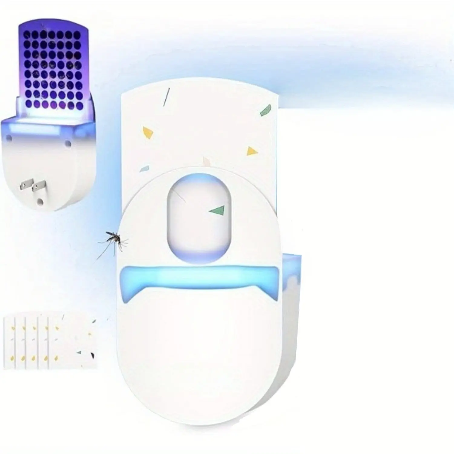 Flying Insect Trap Fruit Fly Trap for Indoor, Bug Zapper for Gnats, Fruit Flies & House Flies Blue & Uv Light Attraction
