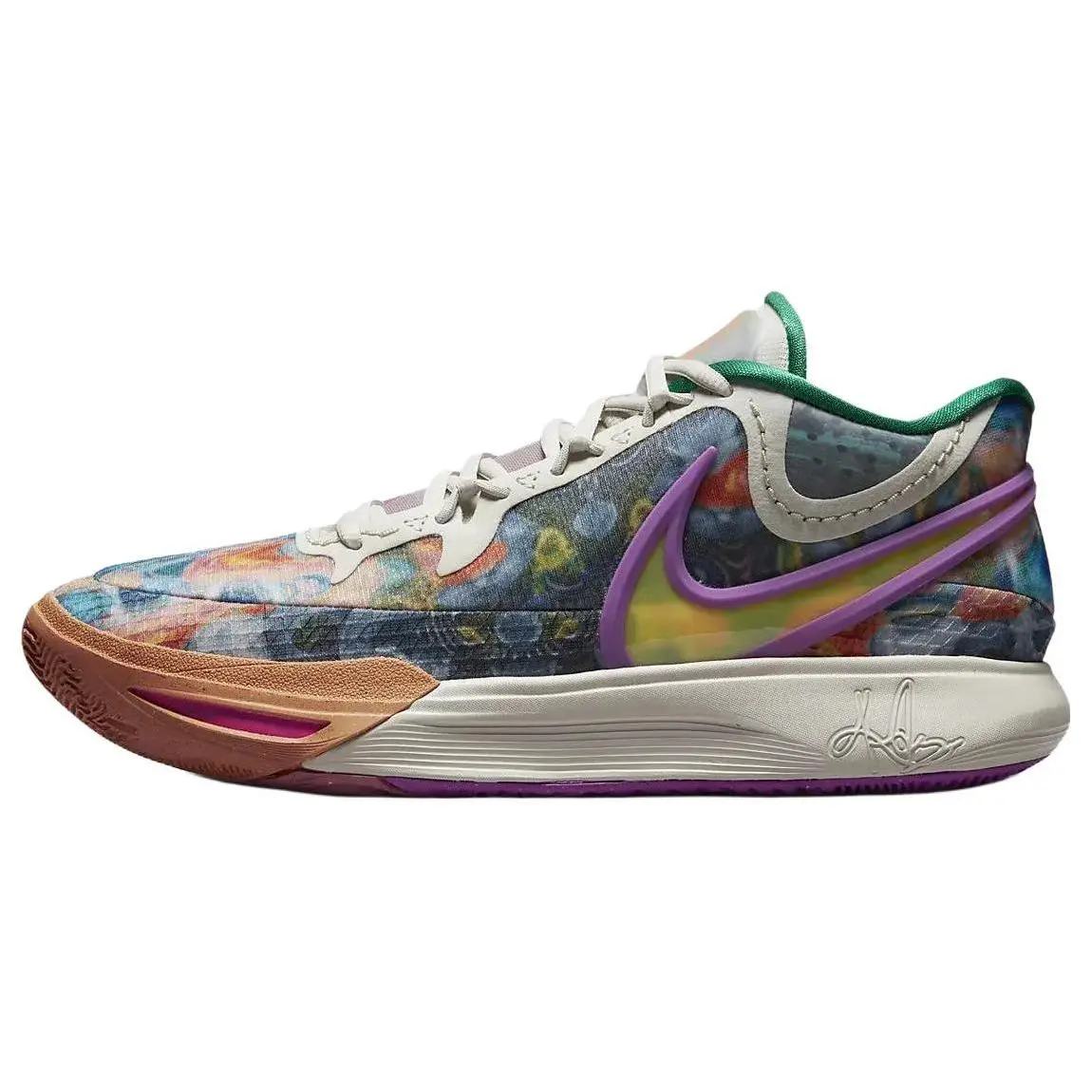 Nike Kyrie 8 Circle of Life Low-Top Basketball Shoes for Men and Women – White, Brown, Blue Verifiable, with credentials and supporting global authentication