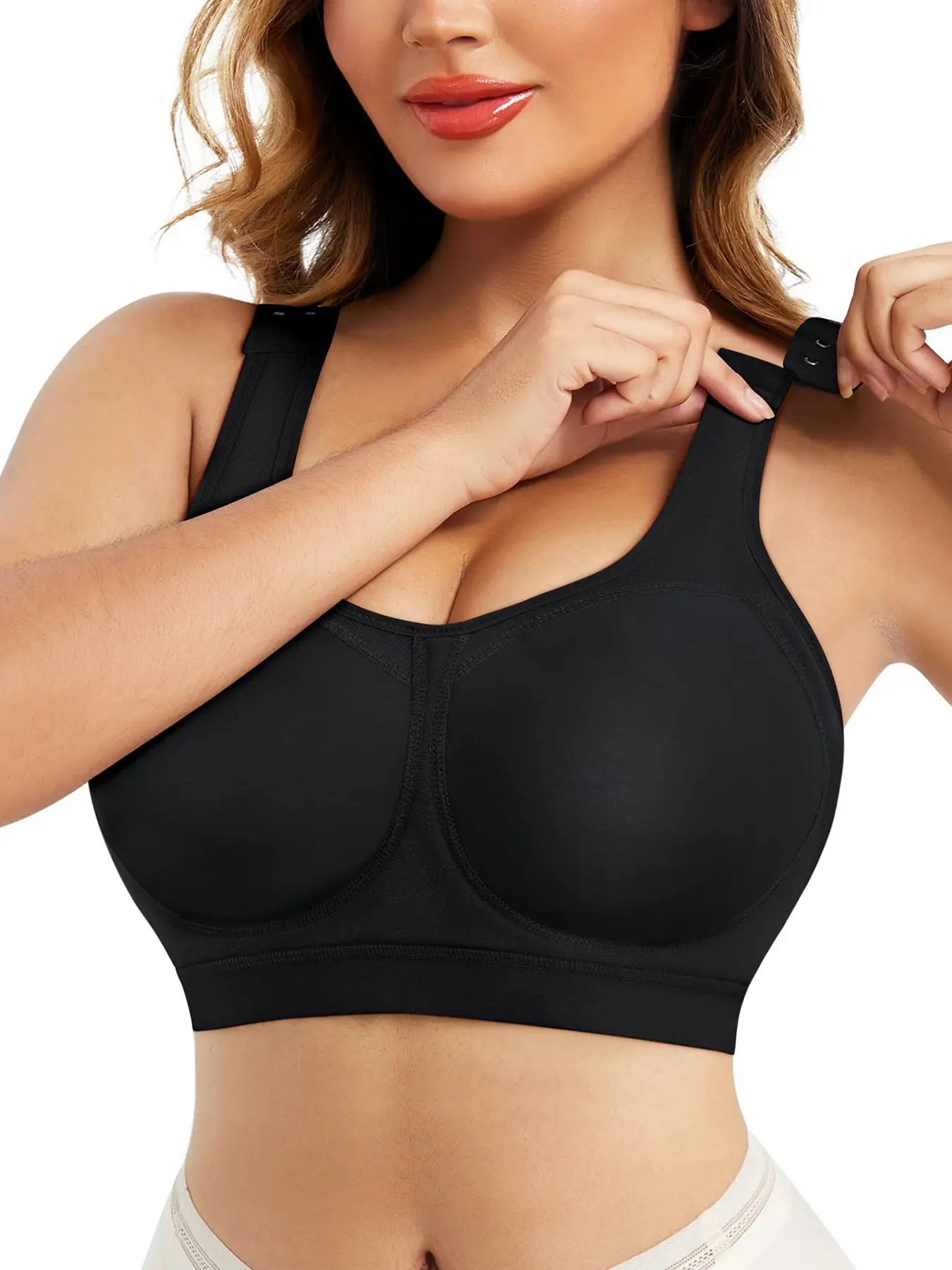 Post-Op Breast Reconstruction Bra for Women, Adjustable Straps, Wire-Free, Front-Close Design, Comfortable Recovery Underwear