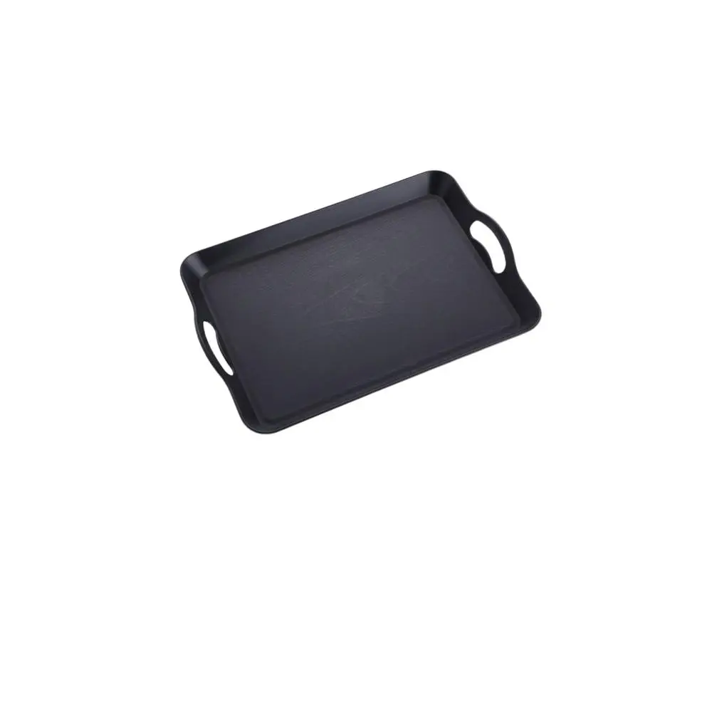Multi-Use Plastic Tray, Rectangular Non-Slip Food Tray, Decorative Stylish Serving Tray for Restaurant Breakfast Table, Party Kitchen Use