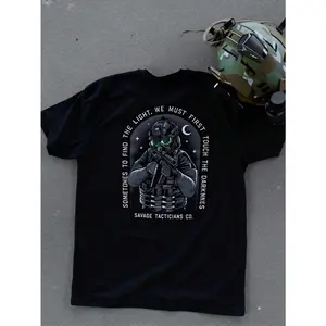 180gNight Vision Tactical Vest, Comic Style Vest,  Tactician Vest, Themed Elite Military Sports Vest, Cotton Men's T-Shirt
