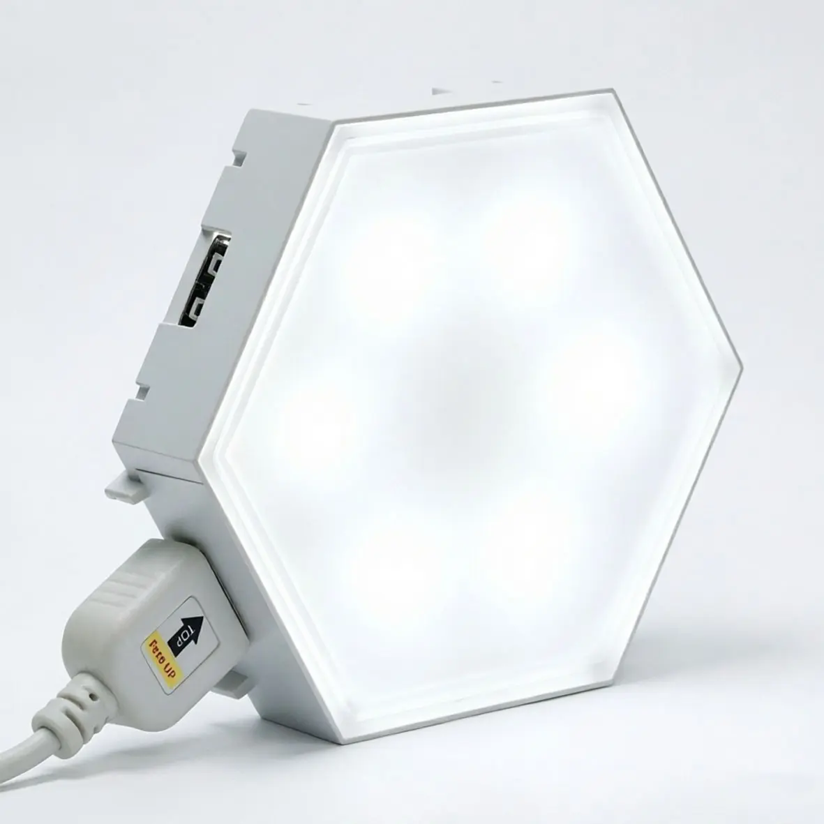 Modular Hexagonal LED Decorative Wall Lamp, Touch Control Adjustable Light, USB Powered, Ideal for Game Room, Bedroom, Living Room, Holiday Gift