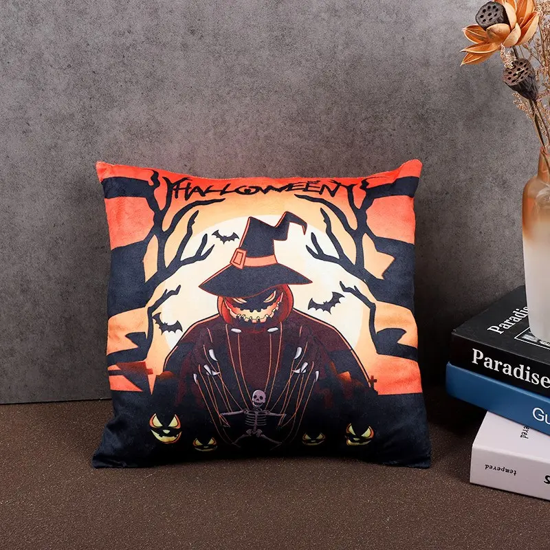 Halloween Pillow Soft Plush Sleep Cushion, Sofa Bed Decorative Item, Comfortable Armrest for Living Room, Cozy Home Accessory