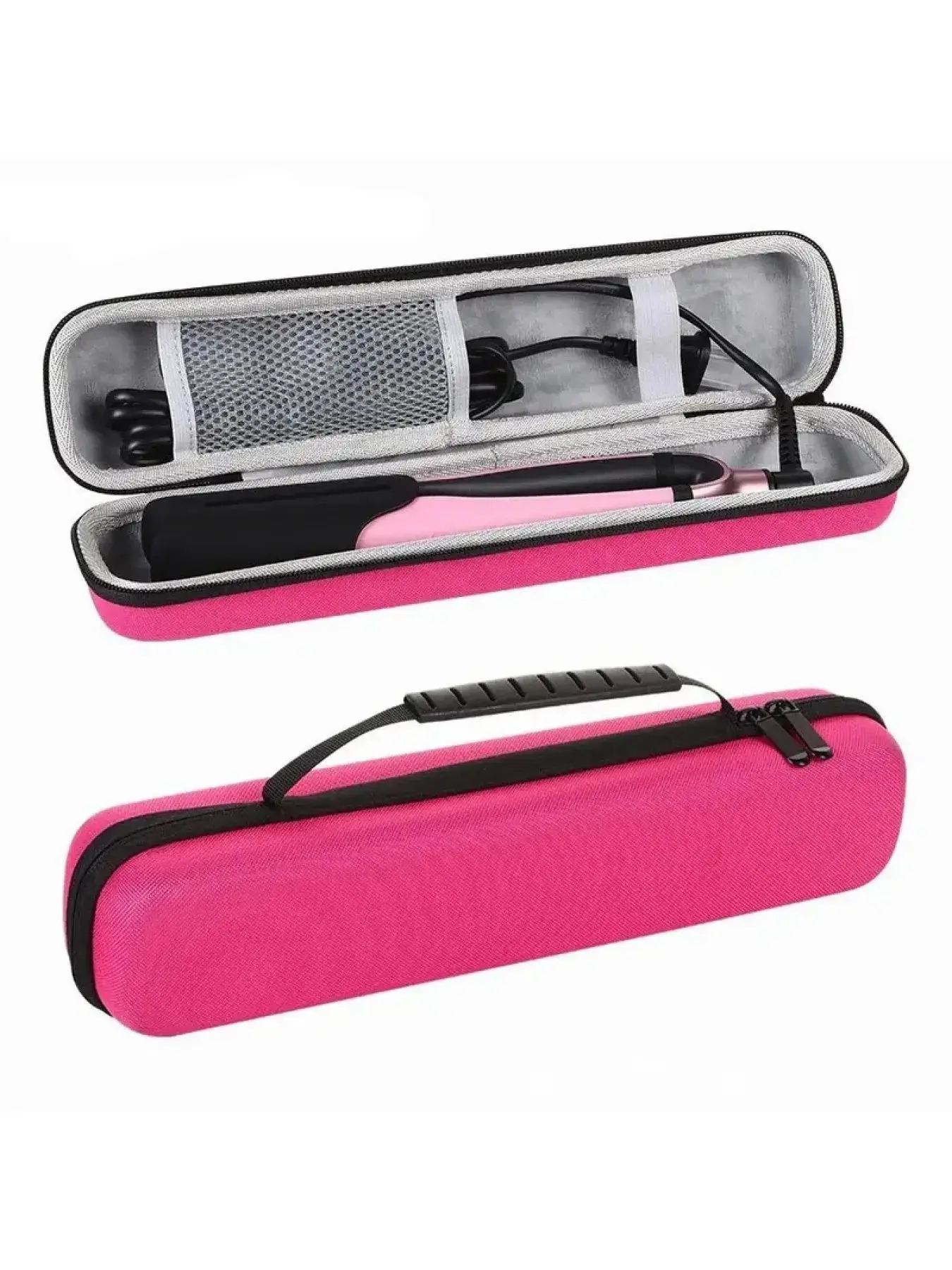 Hard travel bag for hair straightener and curling iron, 1 piece waterproof and anti-fall hair straightener travel case, vacation storage bag, Travel Pouch, Portable Travel Organizer