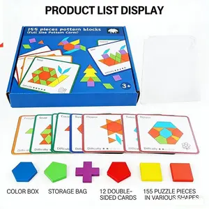 Intellectual Creative Puzzle Blocks 155 Pieces Early Education, High-Quality Educational Toy, Help Kids Start Strong