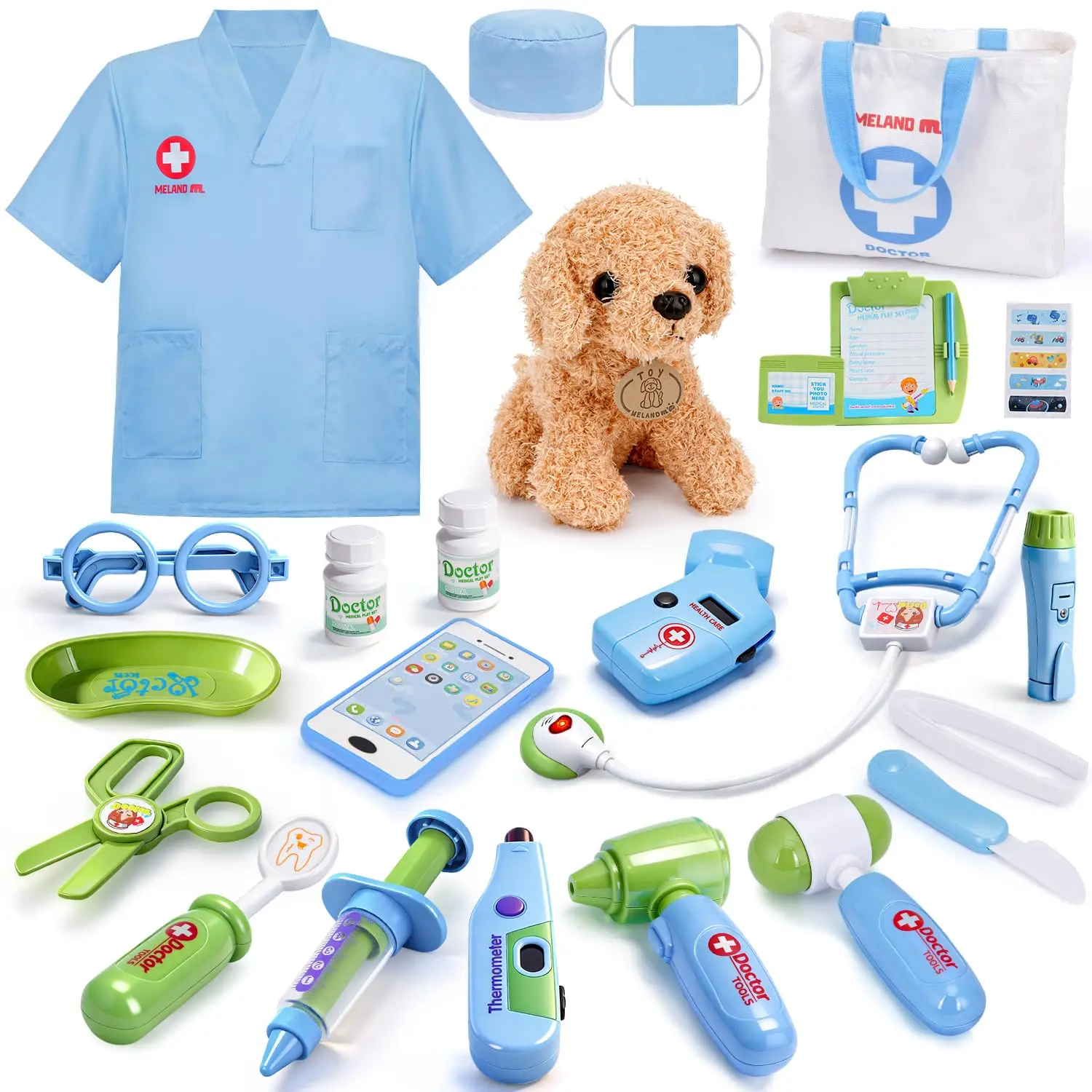 Blue with Doll