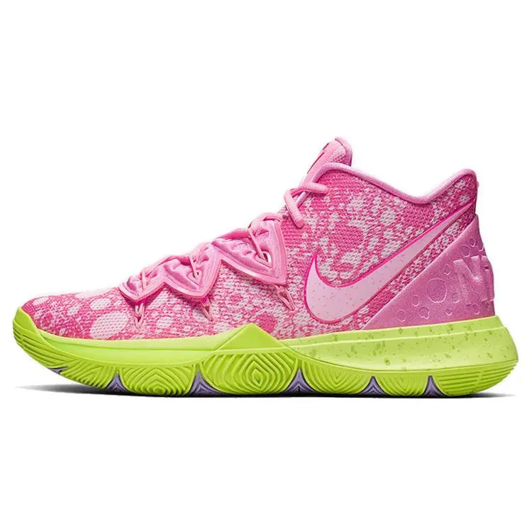 SpongeBob SquarePants x Nike Kyrie 5 Men’s Mid-Top Basketball Shoes – Comfortable, Patrick Star Collaborative Design Verifiable, with credentials and supporting global authentication