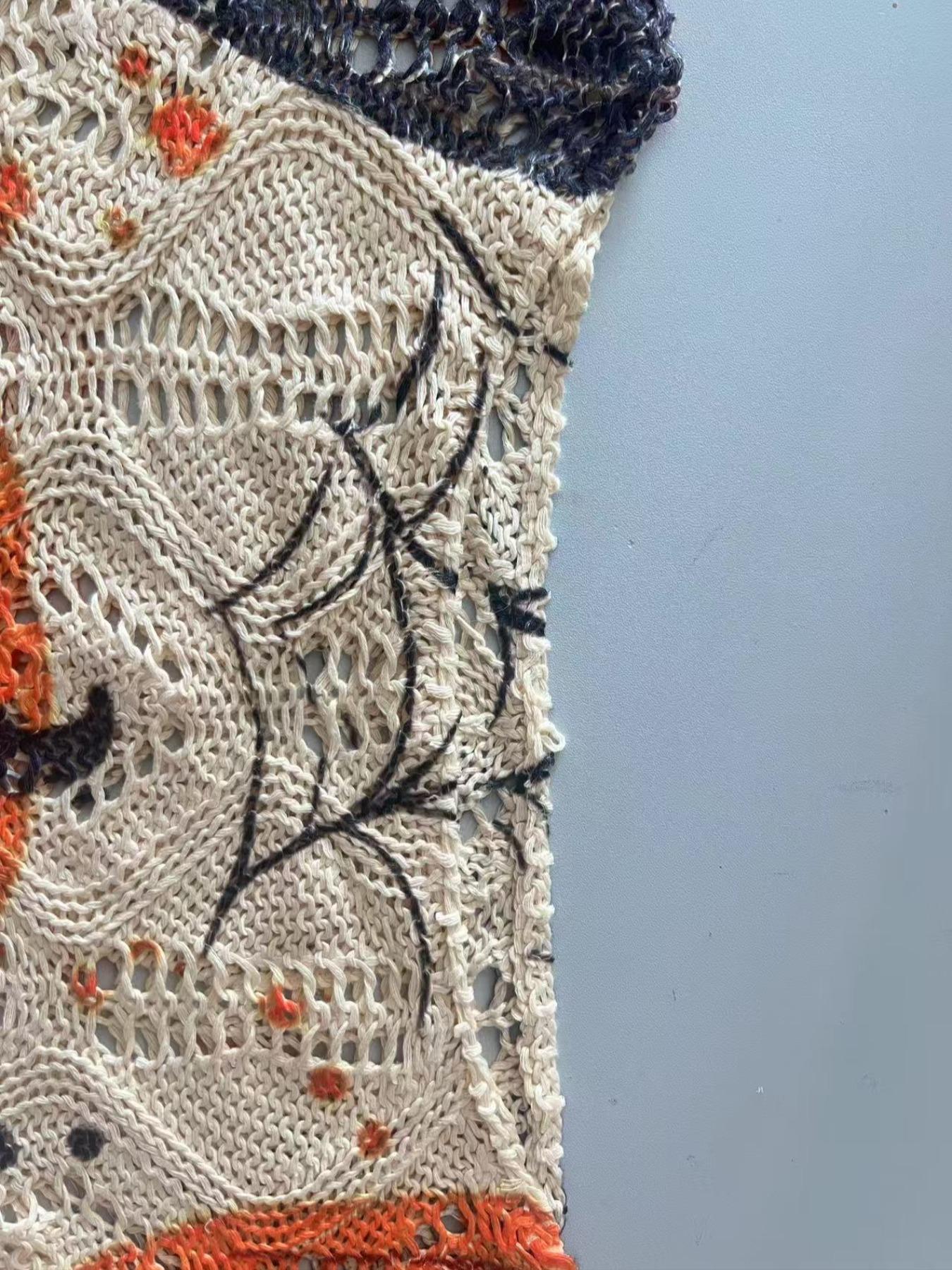 Women's Halloween Pumpkin Print Long Sleeve Knit Top, Casual Elegant Flowy Vacation Style, Loose Fit Batwing Shoulder, Spring Summer Fall Wear