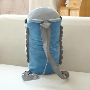 Simulation Insect Backpack Plush Toys Soft Stuffed Cartoon Doll Watermelon Worm Animal Toy Creative Gift for Children Kids Girls