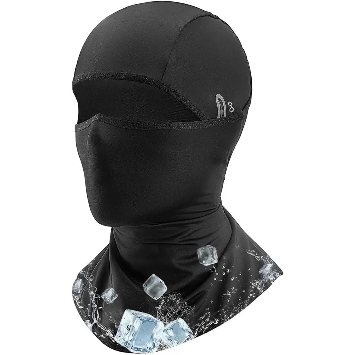 Unisex High-Density Synthetic Fleece Balaclava - Full-Face Thermal Cycling Ski Mask with Glasses Holes, Windproof for Outdoor Sports, Hand Wash, One-Size