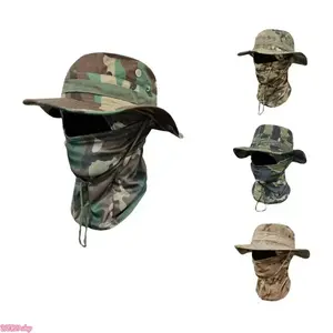 2026-2 in 1 Outdoor Sports Boonie Hat, 1 Count Split Design Thickened Brim Men's Hats with Face Cover, Perfect for Outdoor Sports Cycling Fishing Hiking, Hats for Women, Camping Gadgets 2024