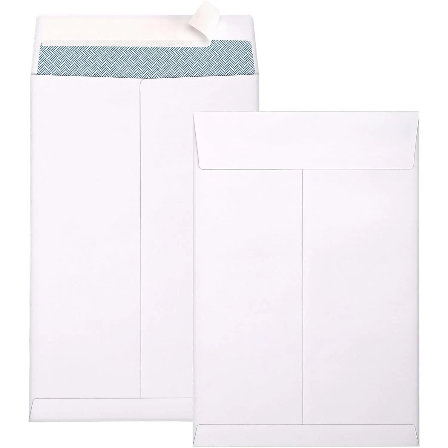 6x9 Self Seal Security Catalog Envelopes 250 Pack, Small White Envelopes for Mailing, Organizing, Storage, Home Office
