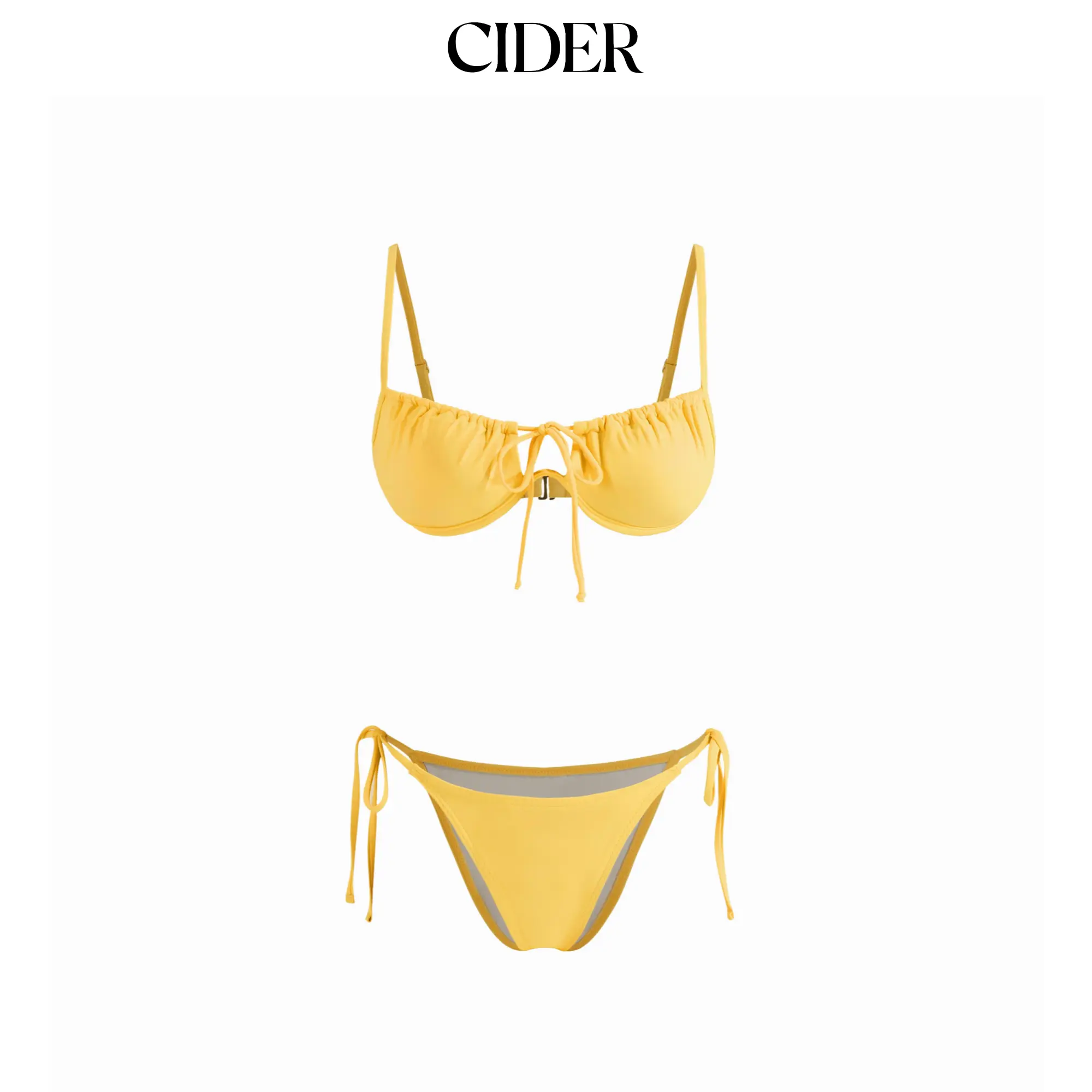 Cider Tie Side Underwire Bikini Swimsuit