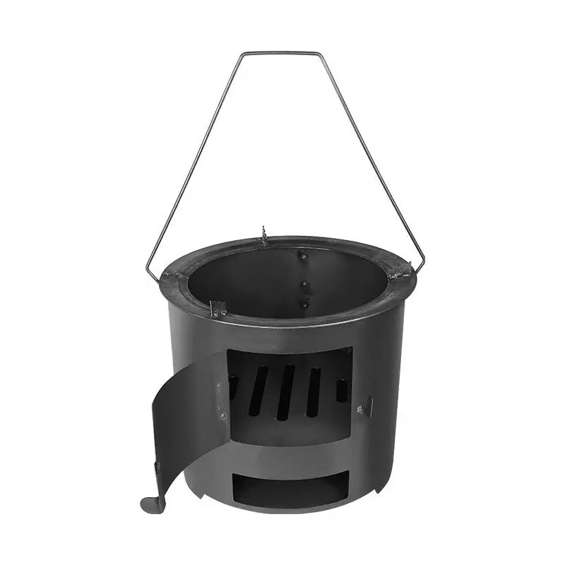 Small Outdoor Fire Pit, Barbecue Grill, Multifunctional Charcoal Stove, Metal Firepit Stove, Camping Cooking Stove, Tea Making, Heating, Grilling, Non-Food Contact