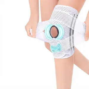 Plus Size Knee Brace for Knee Pain Relief Compression Support Air Mesh Fabric Adjustable Wrap Side Stabilizers Ultra Soft Bandage for Sports Running Meniscus Tear ACL Arthritis Relief