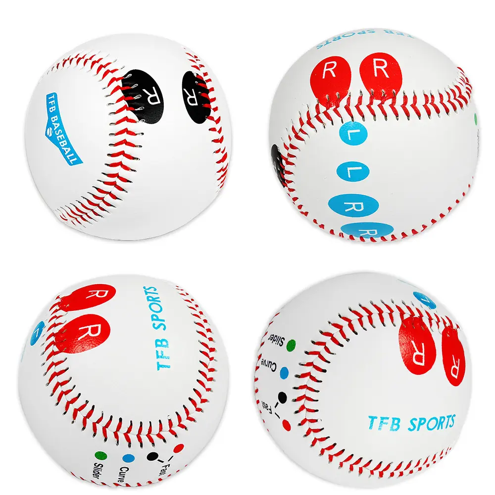 9 Inch Finger Placement Training Baseball, Standard Size Baseball for Youth Kids Beginners, Soft Practice Baseball for Pitching Grip Training