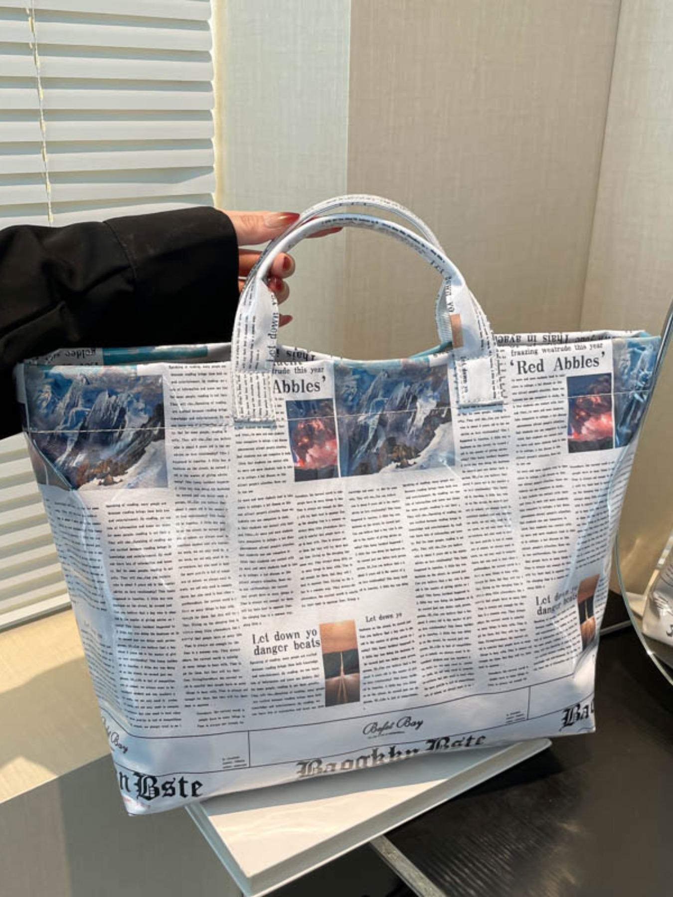 Large Capacity tote bag Handbag for Women, Casual Trendy Versatile High-quality Daily Commuting Bag, Fashionable Shopping Bag, Reusable Grocery Bags