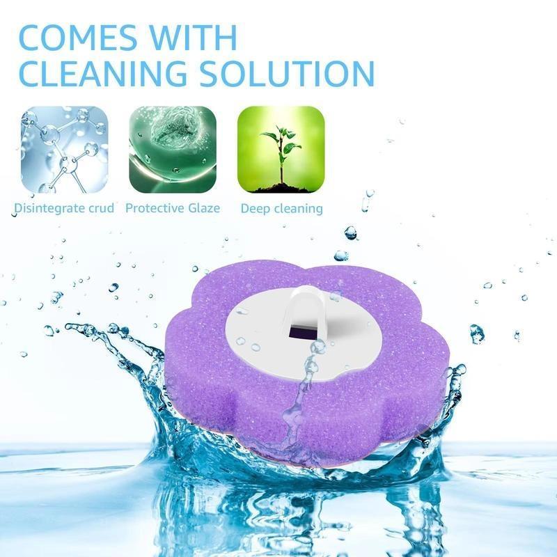 Disposable toilet brush replacement heads, 6 packs/12 packs, three-layer sponge brush heads, suitable for bathroom cleaning, a household essential, convenient and efficient. (Brushes not included)