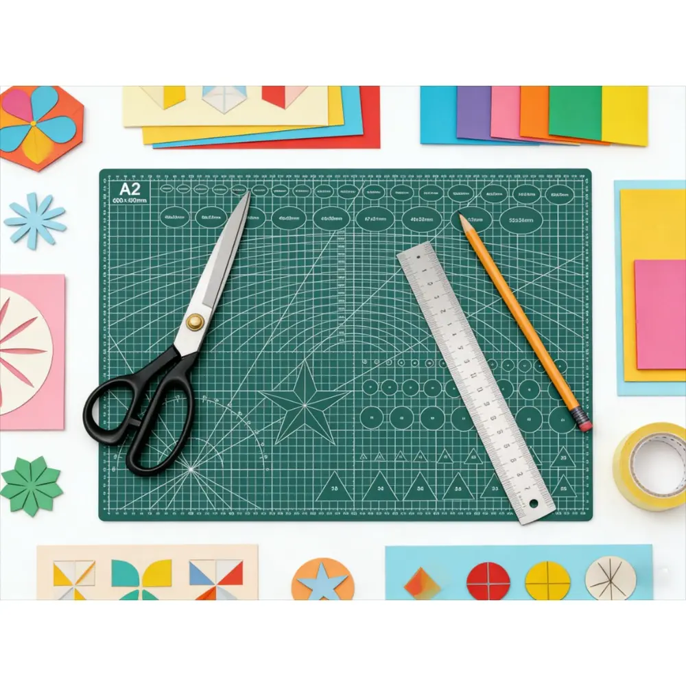 A2 Size Self-healing Cutting Mat, Durable Thick Craft Work Board, Multifunctional Non-slip Work Surface, Perfect for Paper Cutting, Painting, Clay Sculpting, Diy Handmade Projects, Model Making and Daily Art Creation Supplies