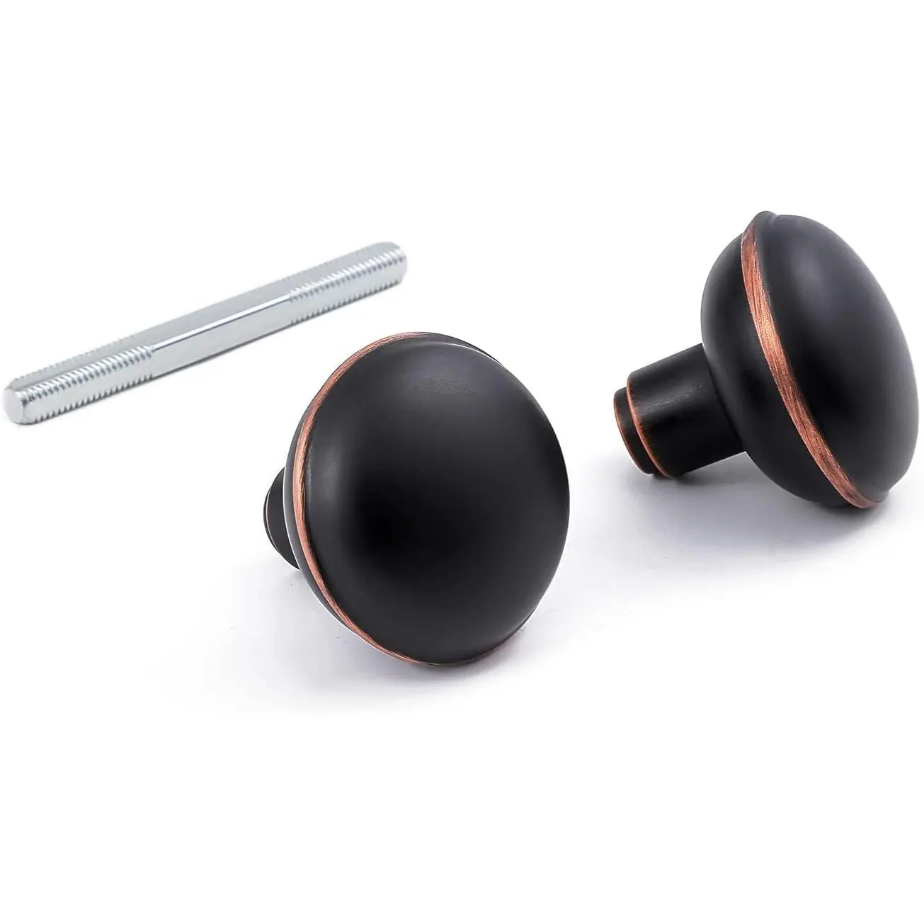 Style Door Knob Set with Spindle, Antique Door Knobs  Set for Interior Doors, Oil Rubbed Bronze