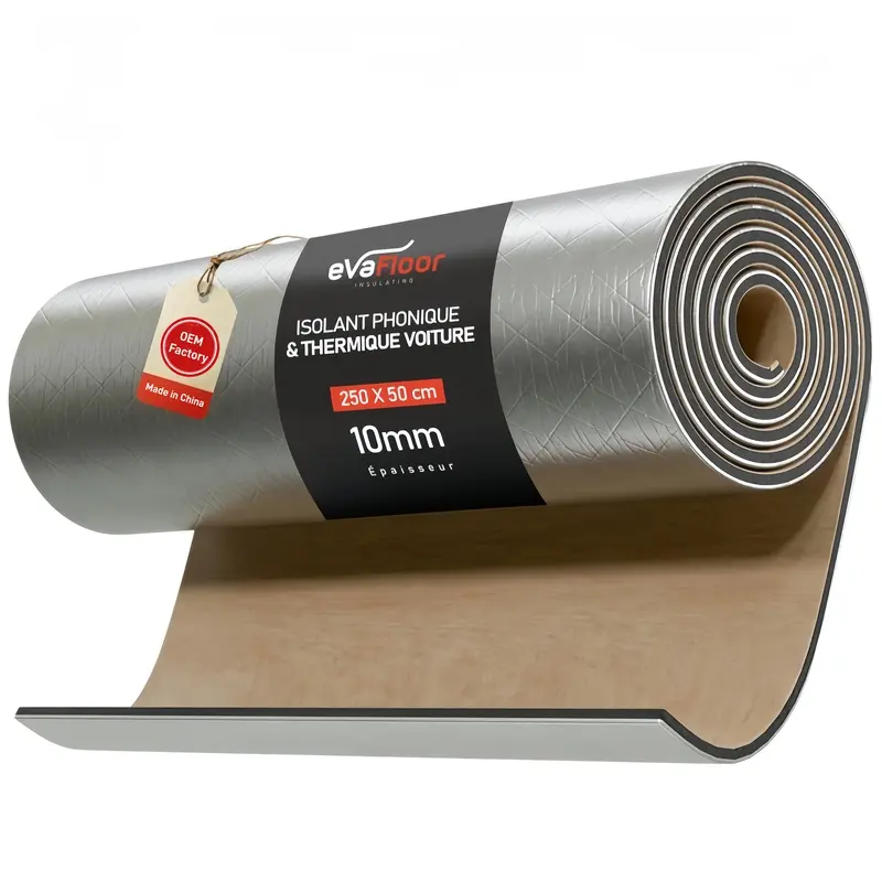 250cm/98.43inch Automotive Engine Hood Sound Deadening Panel - Thermal Insulation Material with Adhesive, 10mm Thick, Suitable for Universal Car and Truck Engine Hood Insulation, Noise Reduction, Heat Retention, Soundproofing, Black