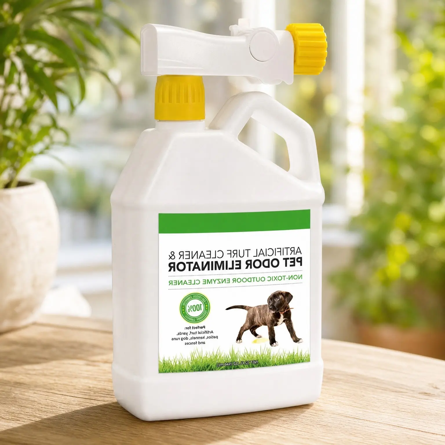 Artificial Turf Cleaner & Outdoor Pet Odor Eliminator Concentrate for Yards, Artificial Grass & Patios – Doggie Doo Dissolver for Dogs (32 Oz.)Gift