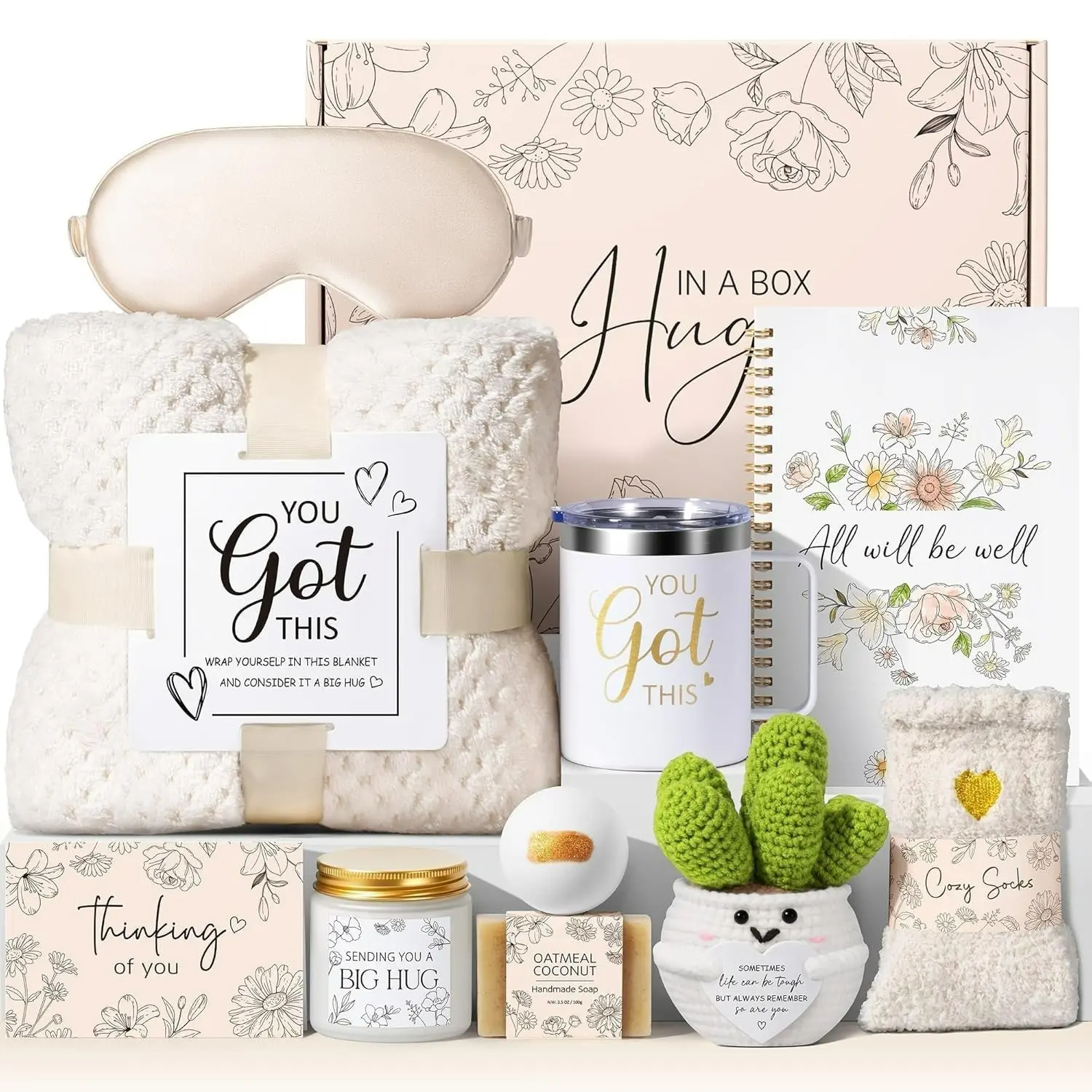 Women's Self-Care Gift Basket, Post-Surgery Hydrotherapy Care Kit, Inspirational Sympathy Gift, Encouraging Gift for Sick Friends and Moms