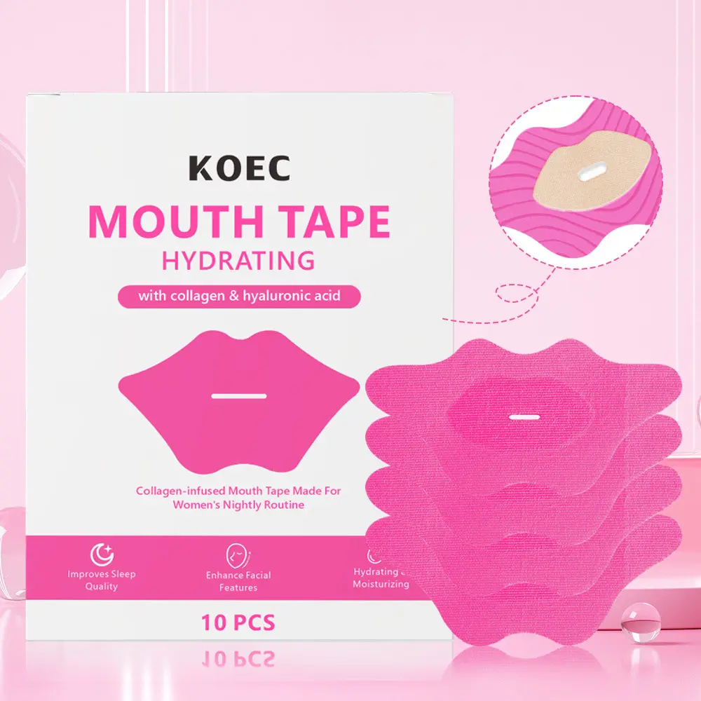 Mouth Tape - Hydrating & Moisturizing Beauty Mouth Tape For Sleep - Royal Abundance Edition - Lip Plumping - Mouth tape with Collagen Hyaluronic Acid & Vitamin E - Built in Lip Mask - Royal Lips - 10PCS