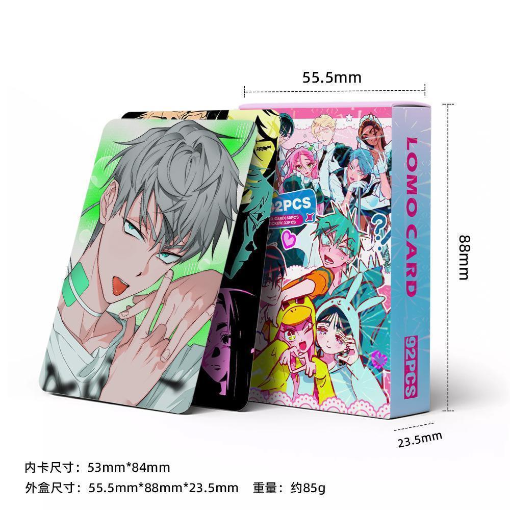 55/92Pcs/Pack Game Korean Manga Alien Stage Laser Card Mizi Sua Ivan Till Hyuna Luka Double Sided Printing Card LOMO Anime Card