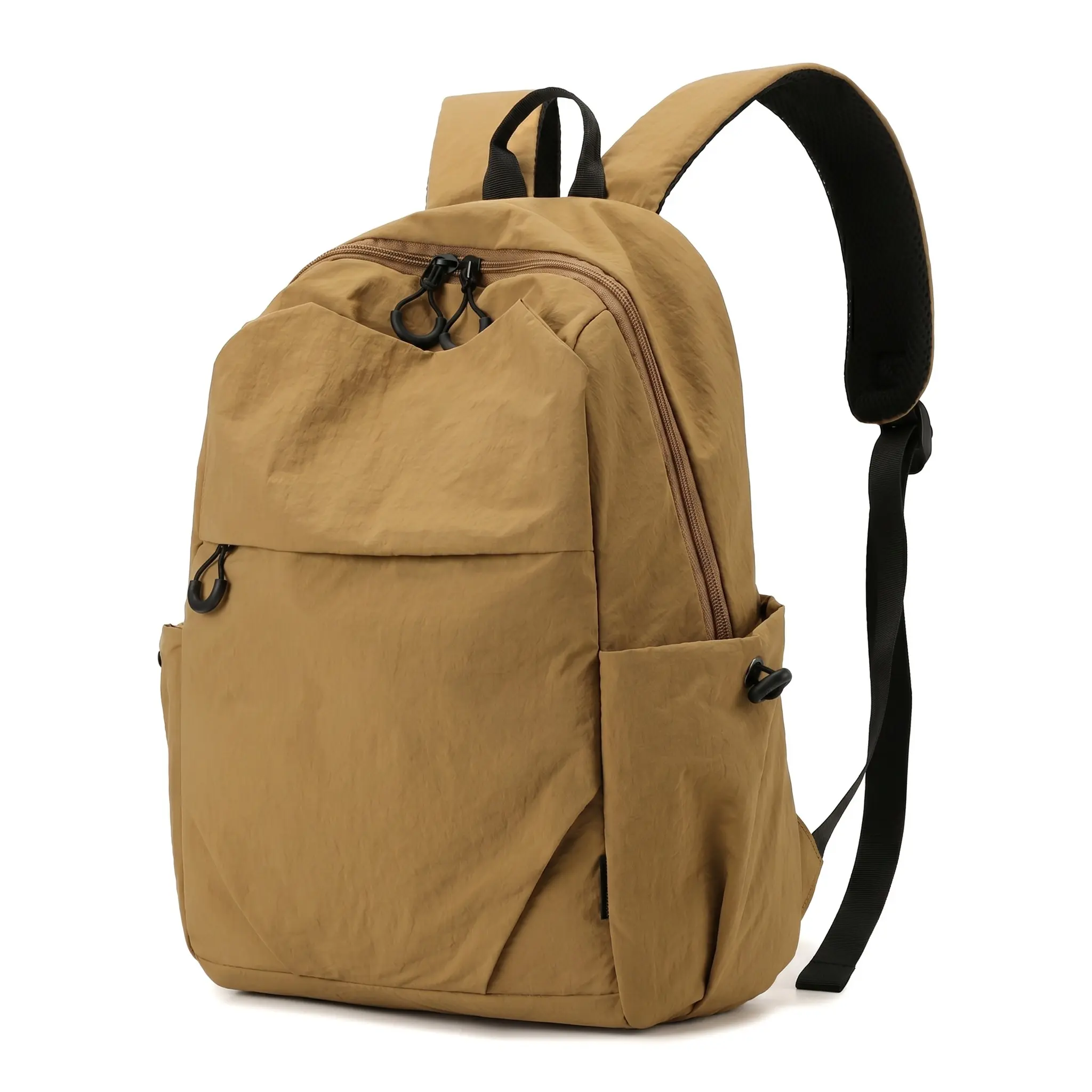 Men's mini waterproof backpack, women's lightweight nylon 20 35L travel daily bag, unisex cushioning belt, solid leisure short trip
