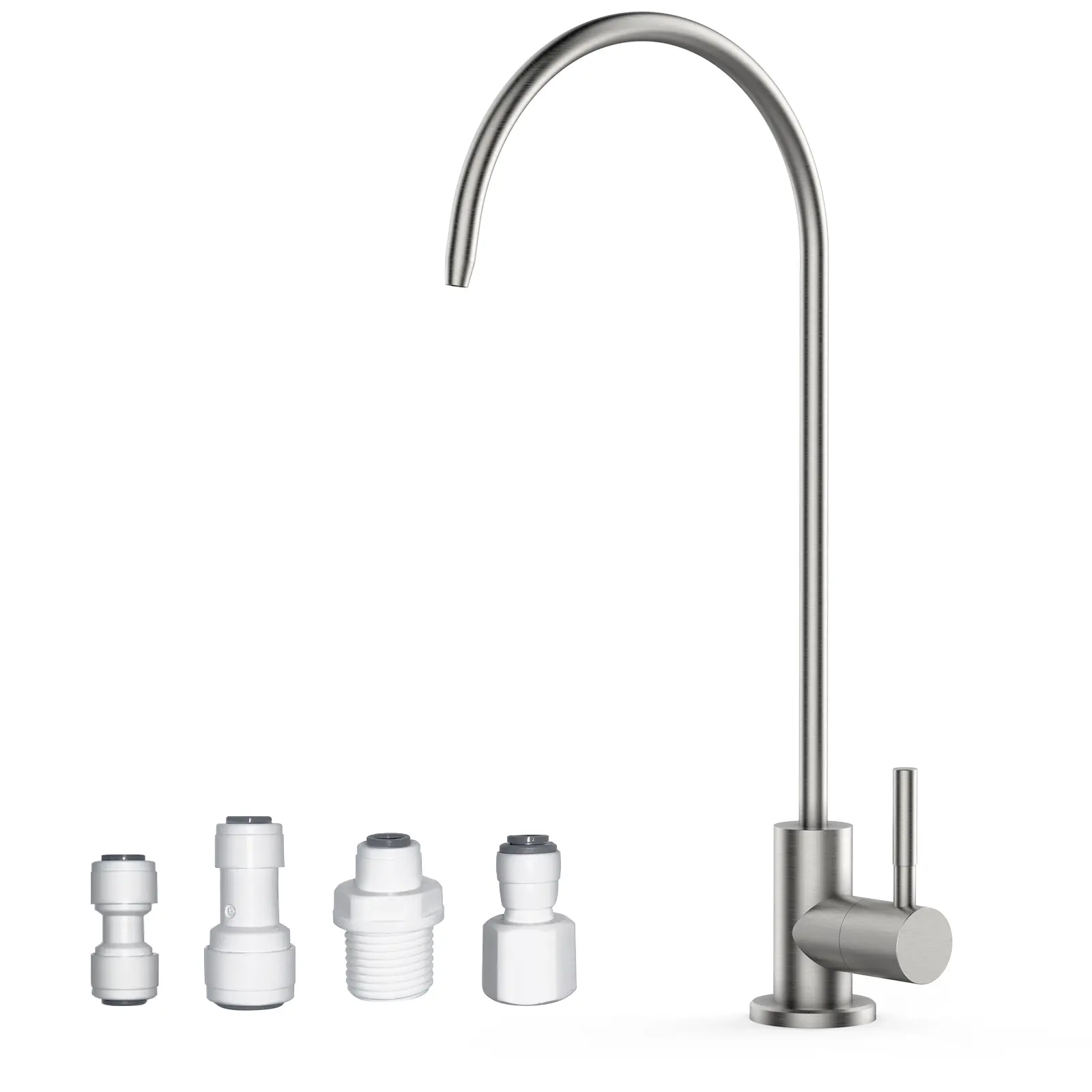 Drinking Water Faucet for Kitchen Sink, Brushed Nickel Filtered Water Faucet Reverse Osmosis Faucet Water Filtration System