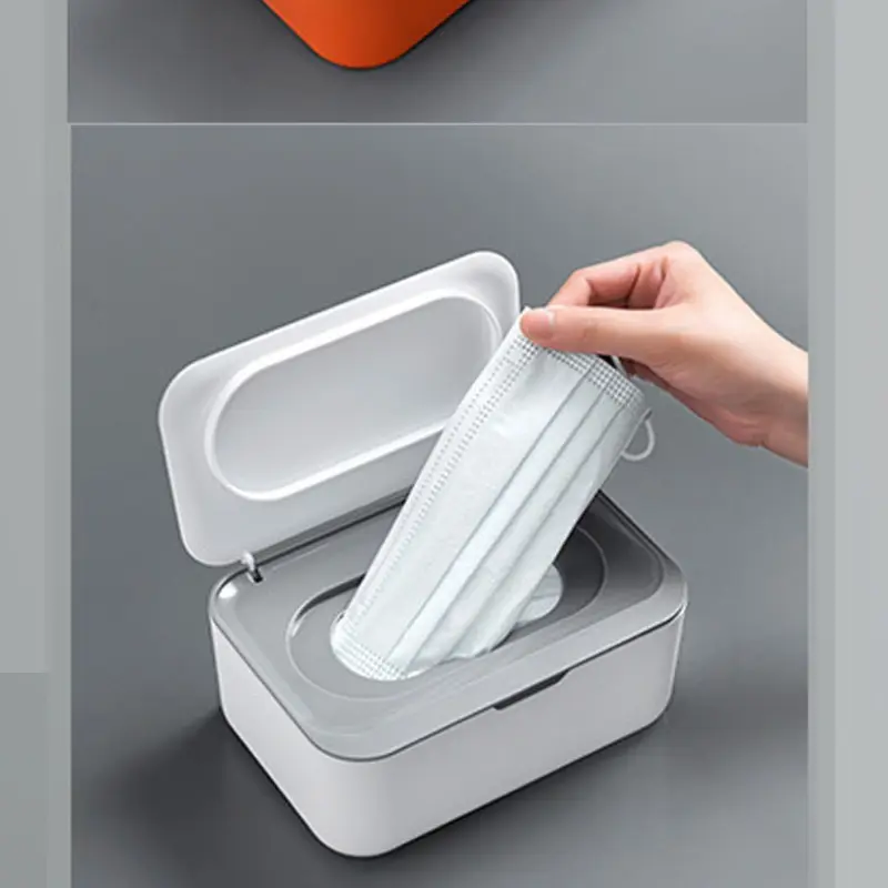 Wet Tissue Box With Lid Wipe Dispenser Portable Dustproof Wipes Napkin Storage Box Holder Organiser Container