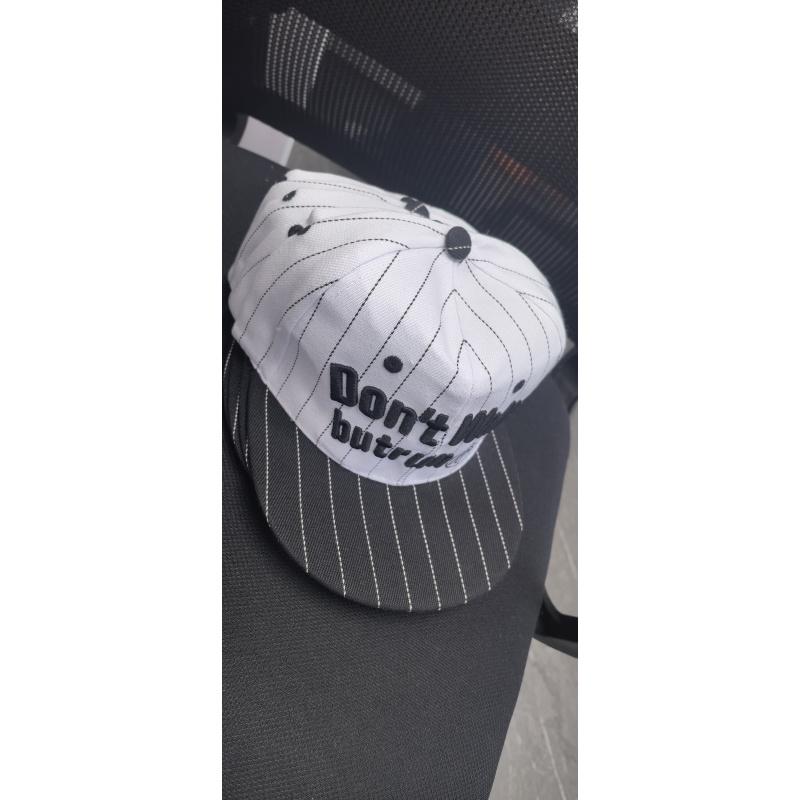 Hip-hop cap, street fashion item, flat-brim cap, baseball cap--headphone style, black 🎧