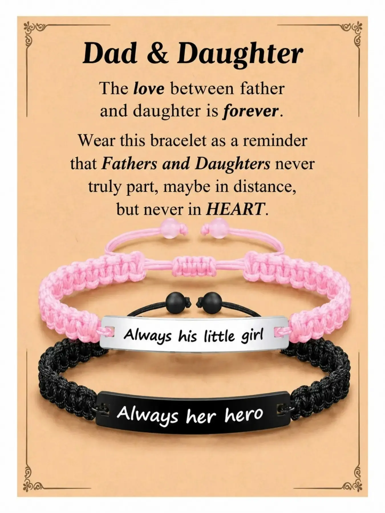 Elegant Bracelet Jewelry for Dad, Perfect Gift for Father's Day, Birthday, Christmas, Daughter to Dad, Emotional Bonding Accessory