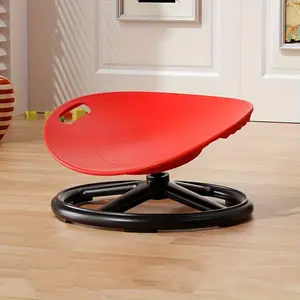 This ergonomic swivel chair features an oval eggshell design, with a non-slip metal base and a sturdy plastic frame. Ideal for training centers, sports venues and home use.
