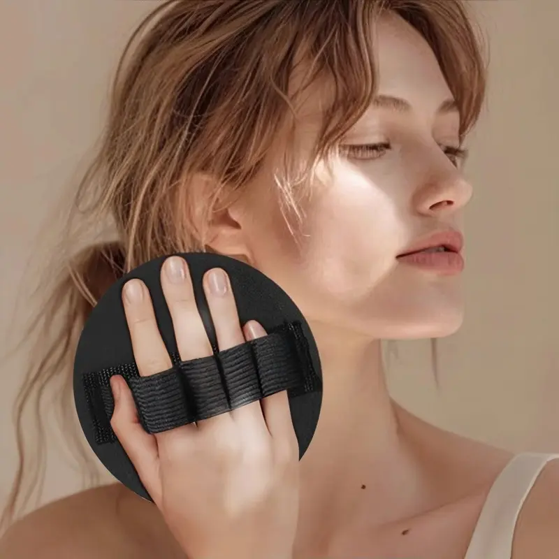 4-Count Soft Rubber Shower Scrubber, Efficient Cleansing Unisex Body Tool, Gentle Exfoliating Bath Brush for All Skin Types, Bathroom Home Supplies