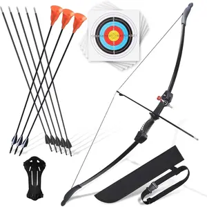 Bow and Arrow for Teens Beginners Adults Recurve Bow Set 8 Arrows 5 Target Face Archery Longbow Kit Backyard Games Gift for Outdoor Sportsfidget toys
